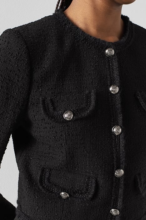 HAZEL - CROPPED JACKET BLACK 4