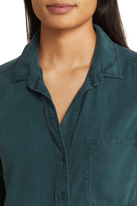 SHIRT TAIL BUTTON DOWN JADE NIGHT 3
