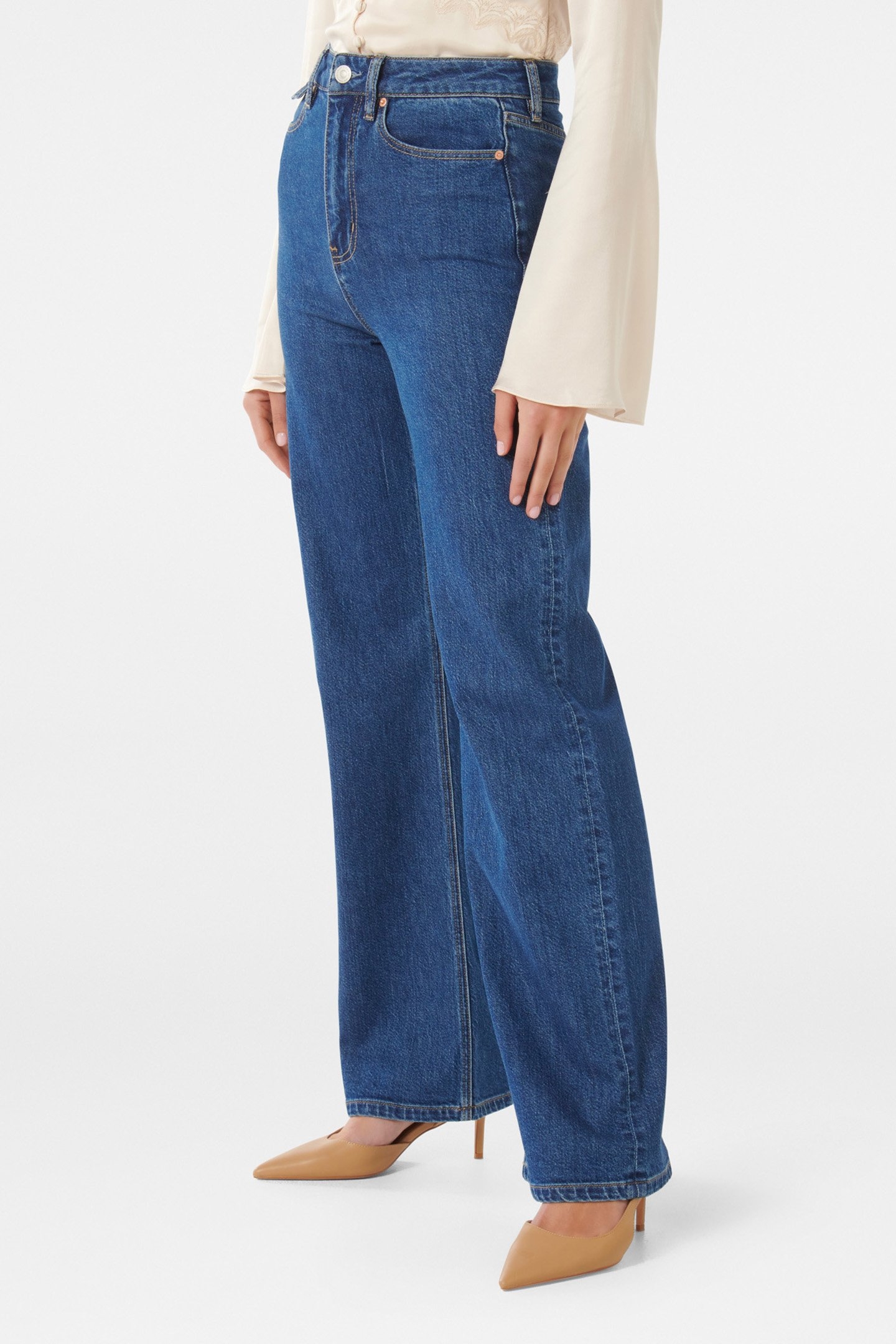LILY STRAIGHT LEG JEANS MID WASH 5