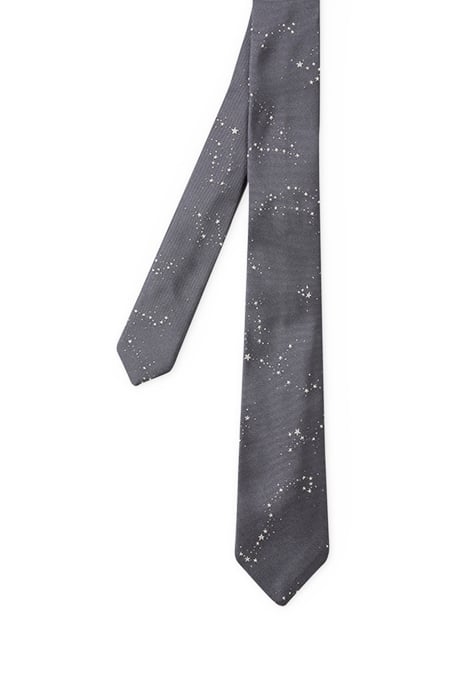 MEN TIE NARROW 6CM GREY 1