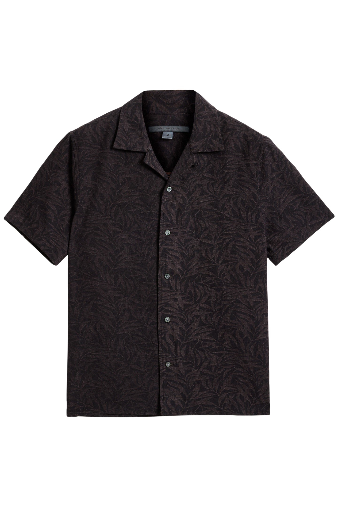 DANNY CAMP SHIRT W/ VINE LICORICE 2