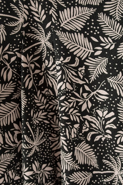 GREEN WIDE-LEG TROUSERS WITH BOTANICAL BEACH PRINT 6