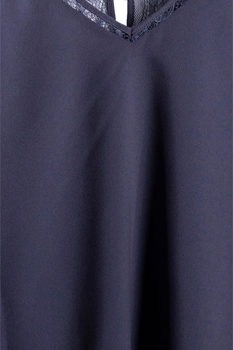 CREPE LIGHT LACE TRIM VEST BLUE 3