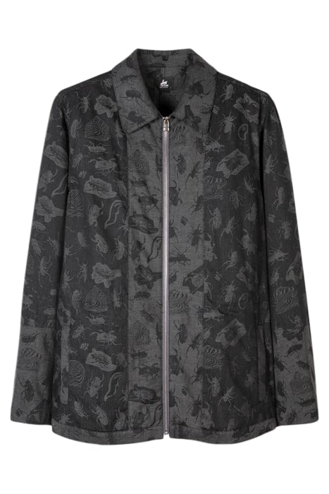 MENS ZIP THRU JACKET BLACK 4