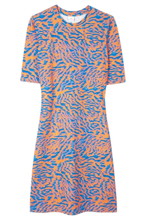 WOMENS PRINTED DRESS ORANGE 3