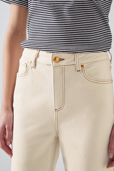 ALLIE WIDE FLARED JEANS ECRU 4