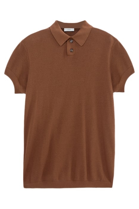 PURE EDITION – AMBER OPENWORK KNIT POLO SHIRT 4