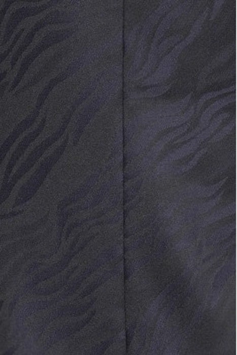 ONE BUTTON PEAK LAPEL JACKET BLACK/BLUE 5