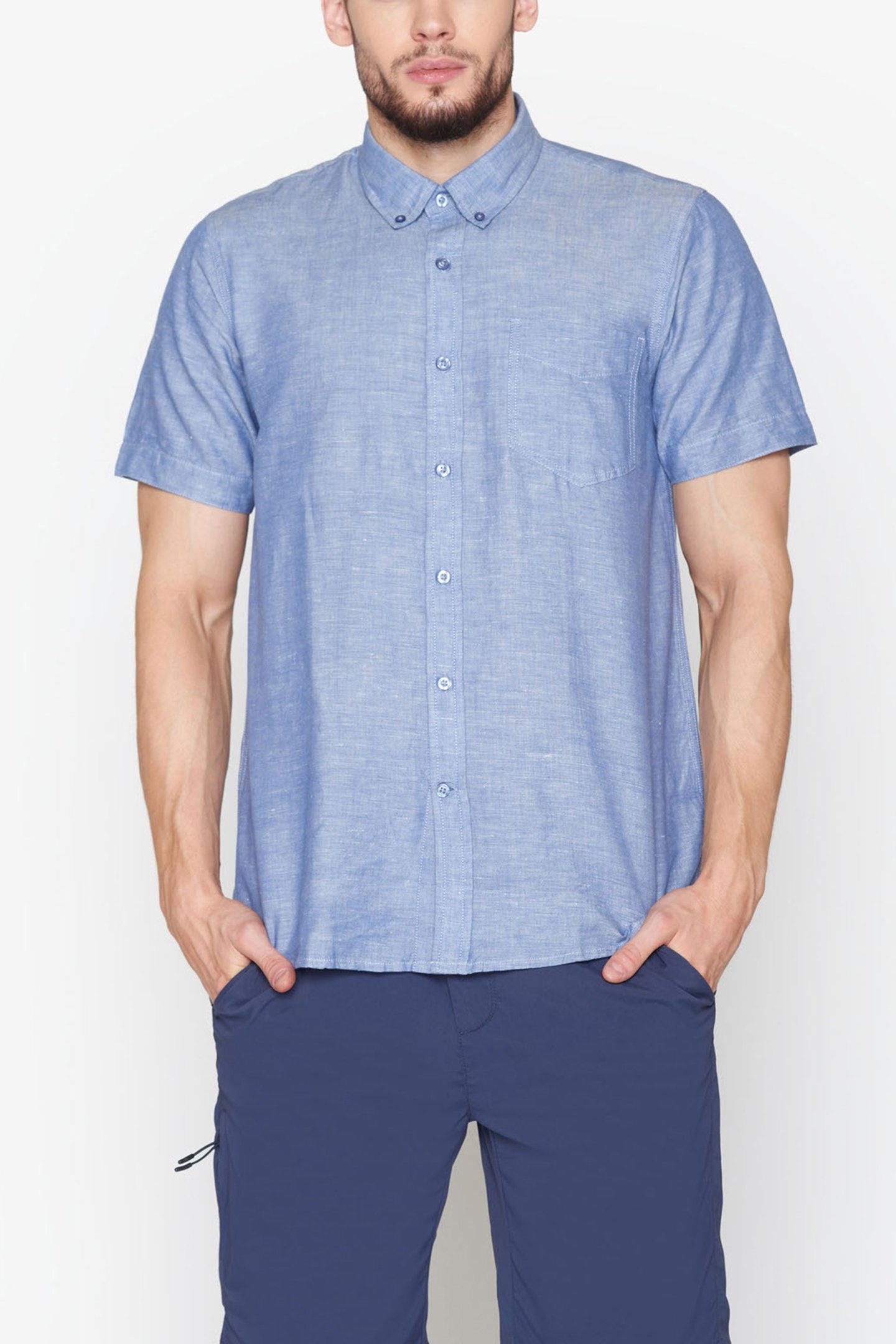 THERKELSI LINEN/COTTON TRUE BLUE 1