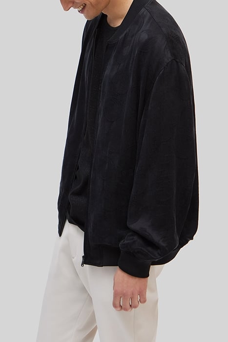 PURE EDITION – BLACK DECORATIVE JACQUARD JACKET 4