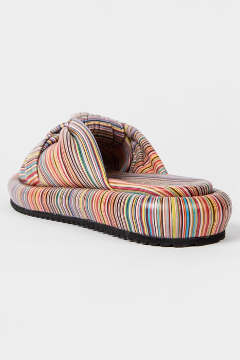 WOMENS SHOE LOTUS MULTI STRIPE MULTI COLOURED 4