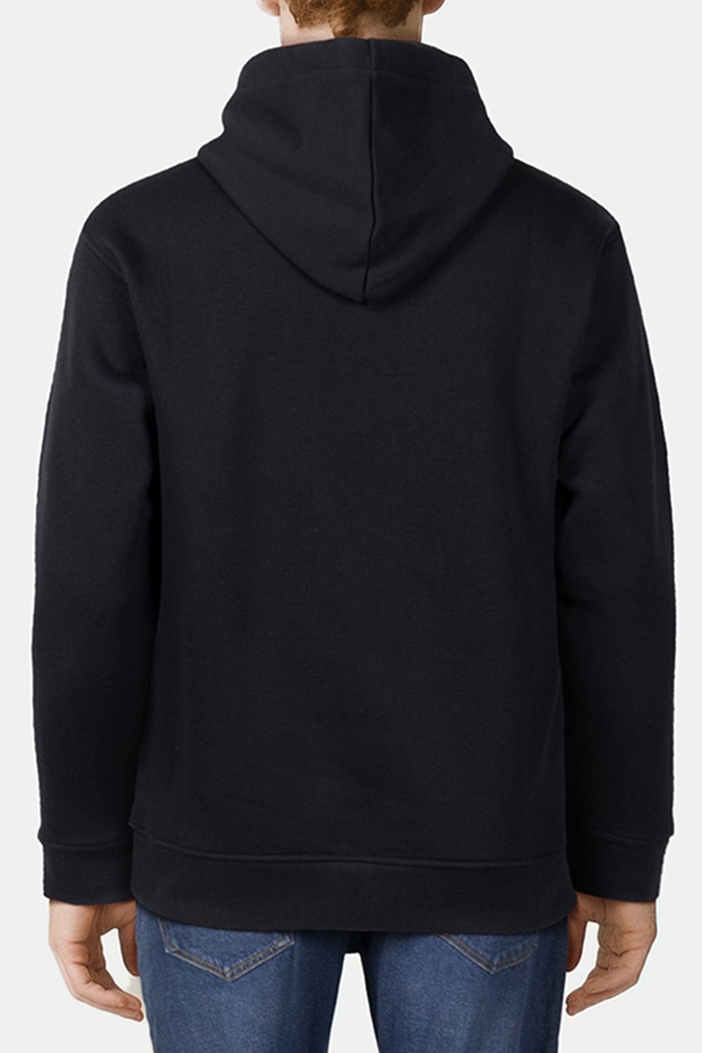 RELAXED FIT GRAPHIC FLEECE HOODIE BLACK 2