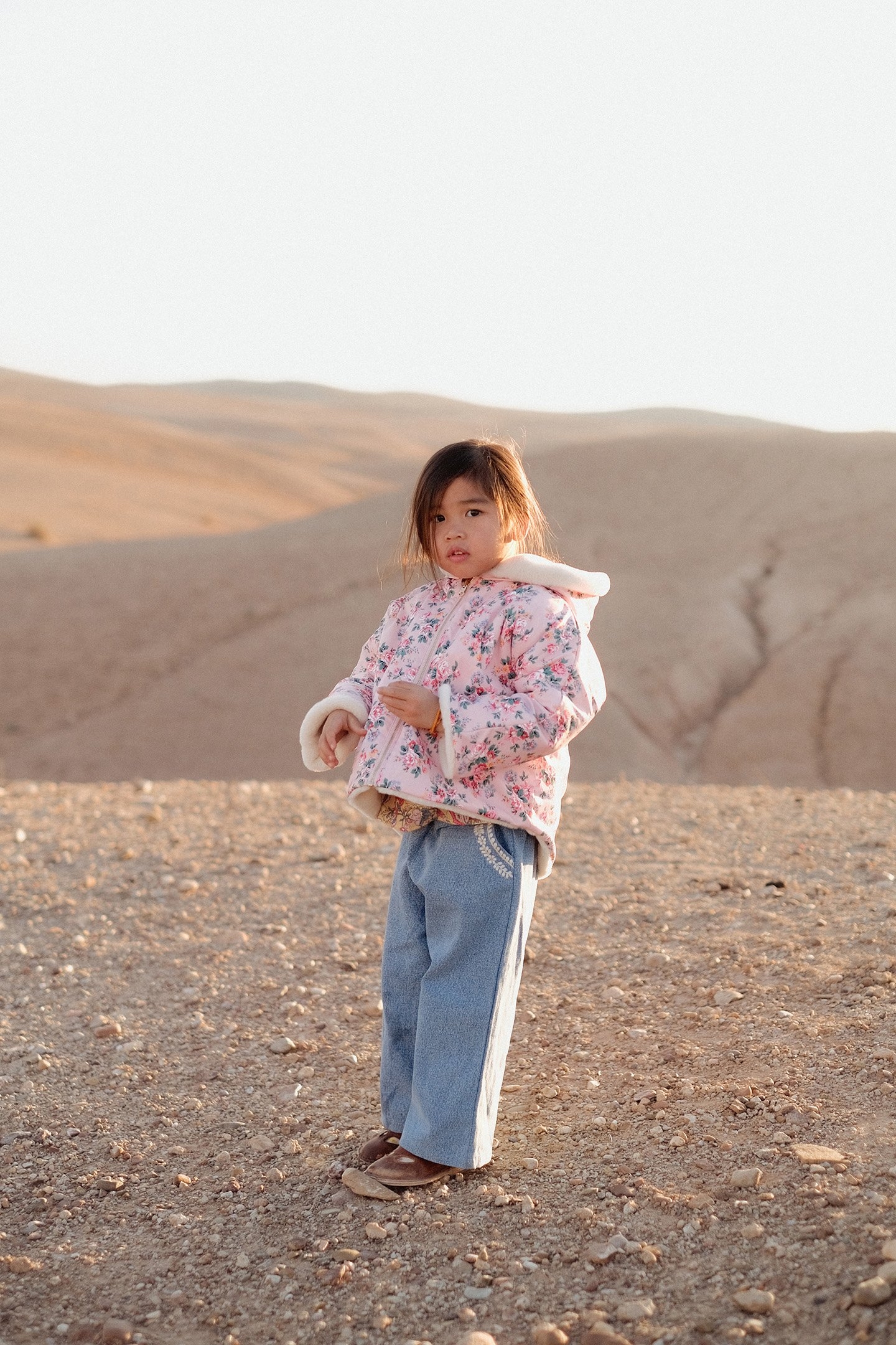 REVERSIBLE COAT FELVET PINK SEYLAN FLOWERS 1