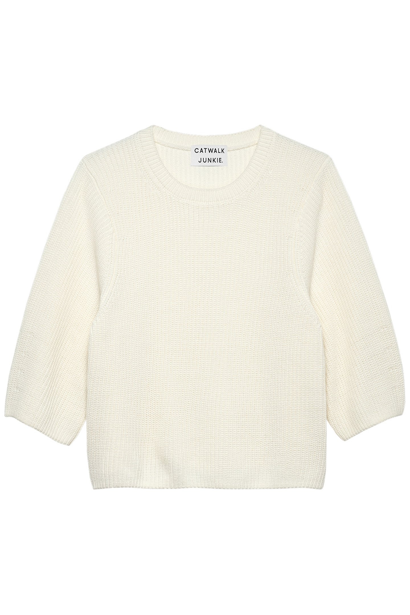 KNIT WITH SHORT SLEEVES EGRET 4