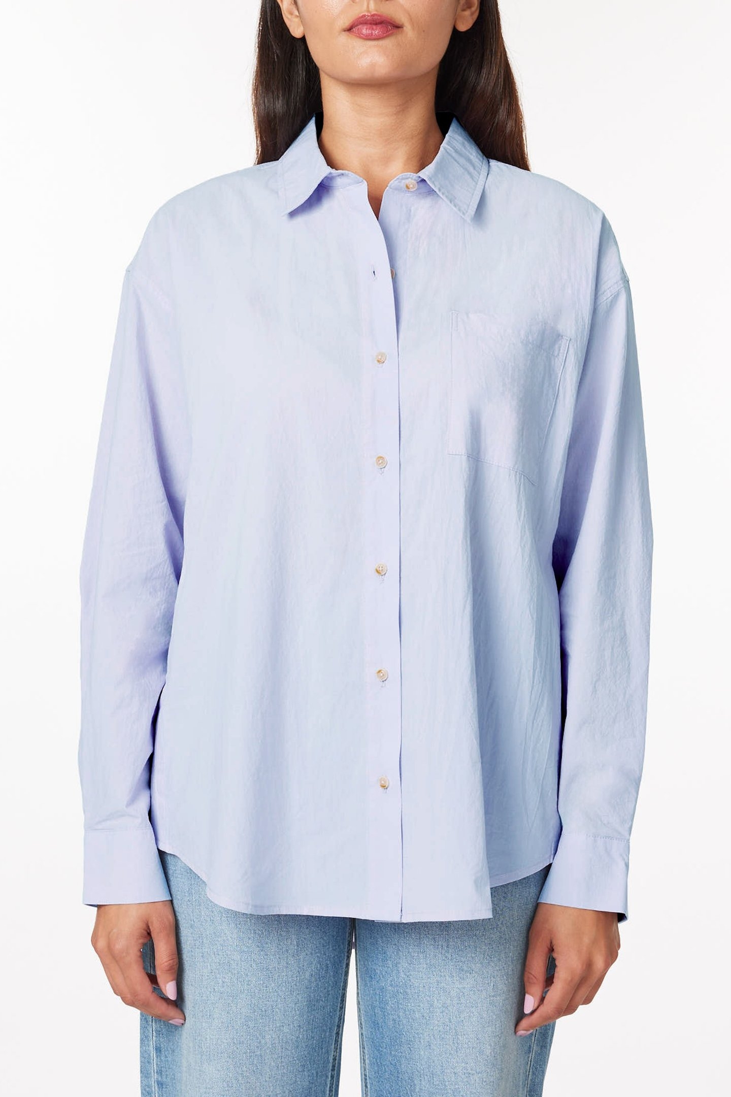 OVERSIZED SHIRT POWDER BLUE 1