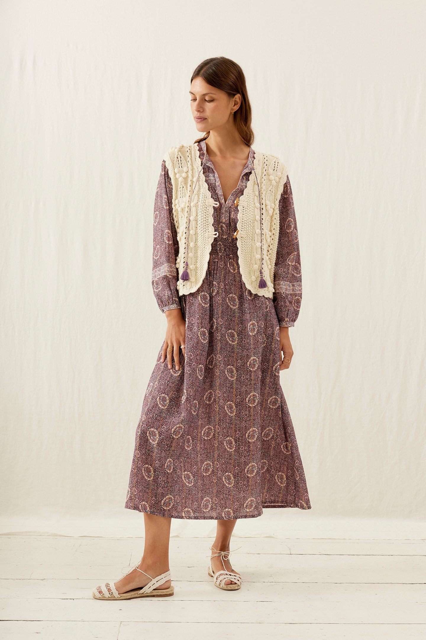 DRESS DIANE PURPLE DUSK GROVE 5