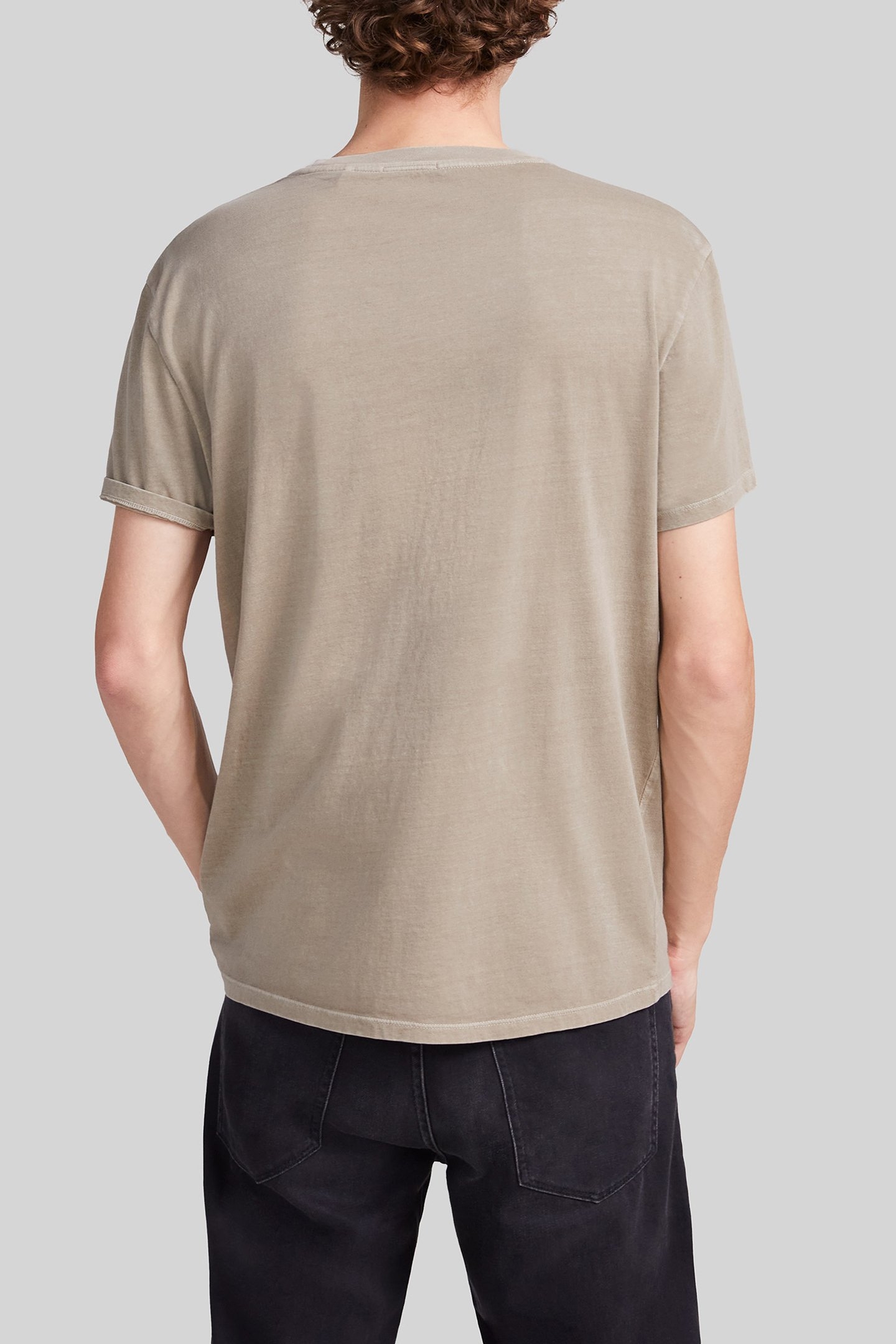 KHAKI ORGANIC COTTON T-SHIRT WITH CUBAN CAR IMAGES 2