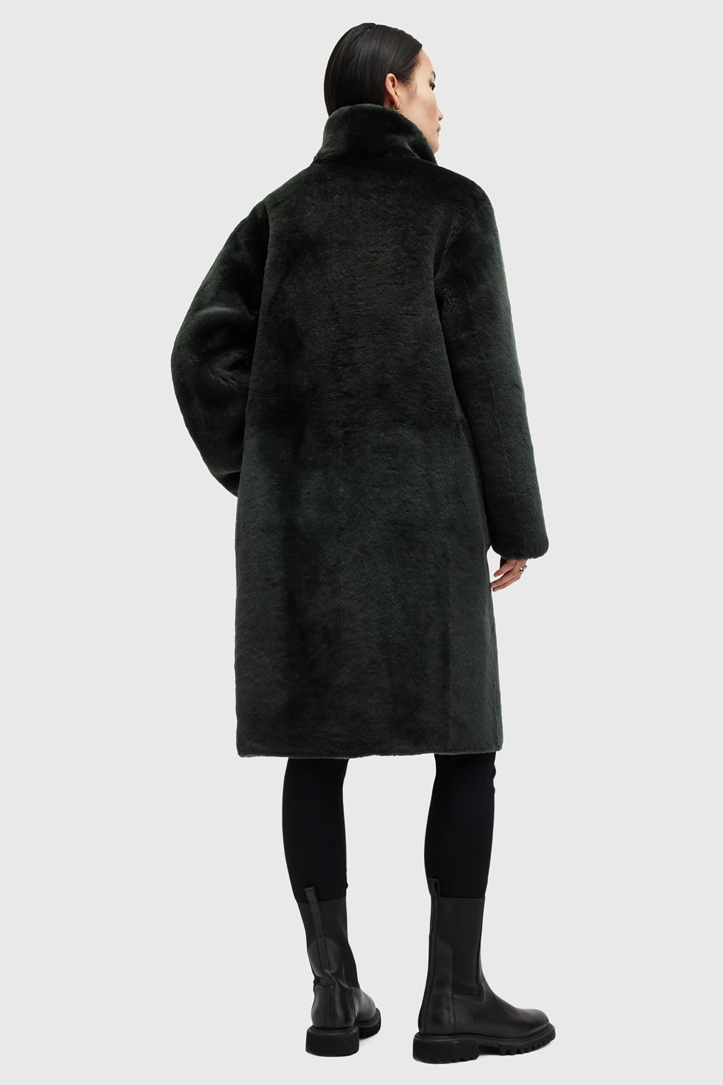SERRA SHEARLING COAT SYCAMORE GREEN 3
