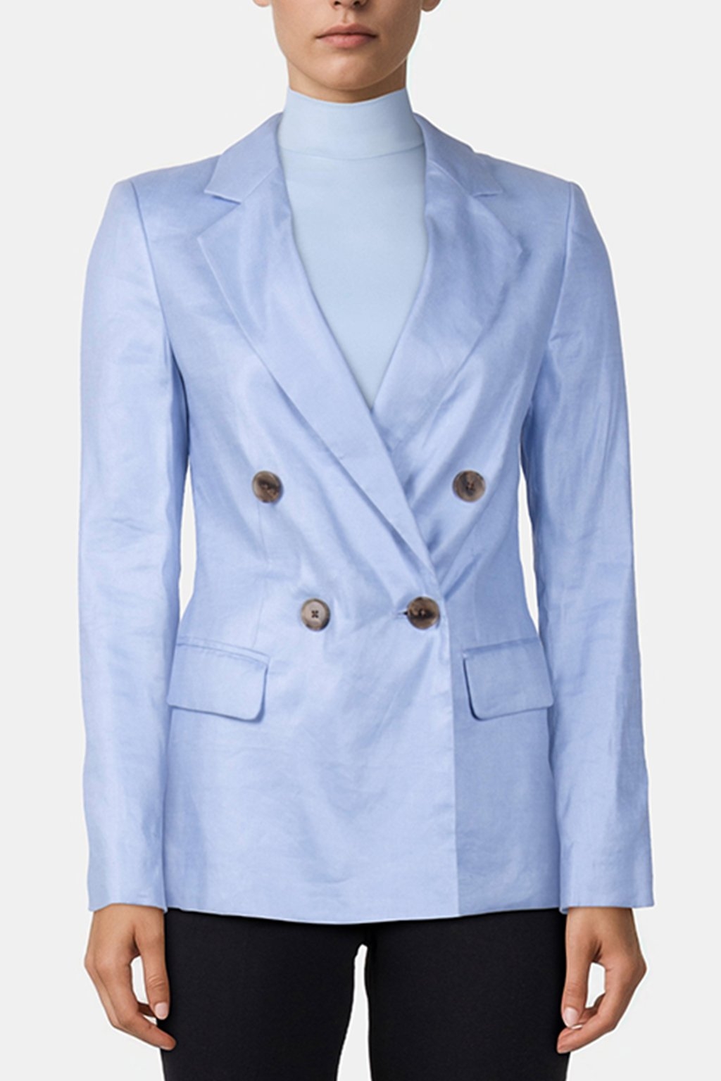DB LINEN BLAZER LIGHT BLUE 1