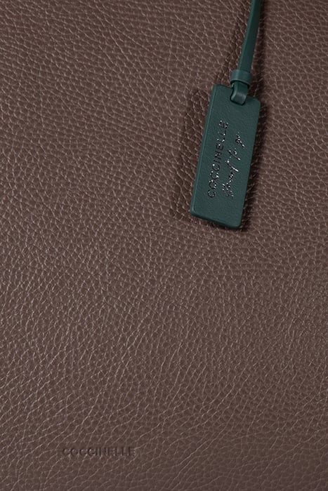 LARGE WORK TOTE BAG WITH HANDLE IN COFFEE BROWN 5