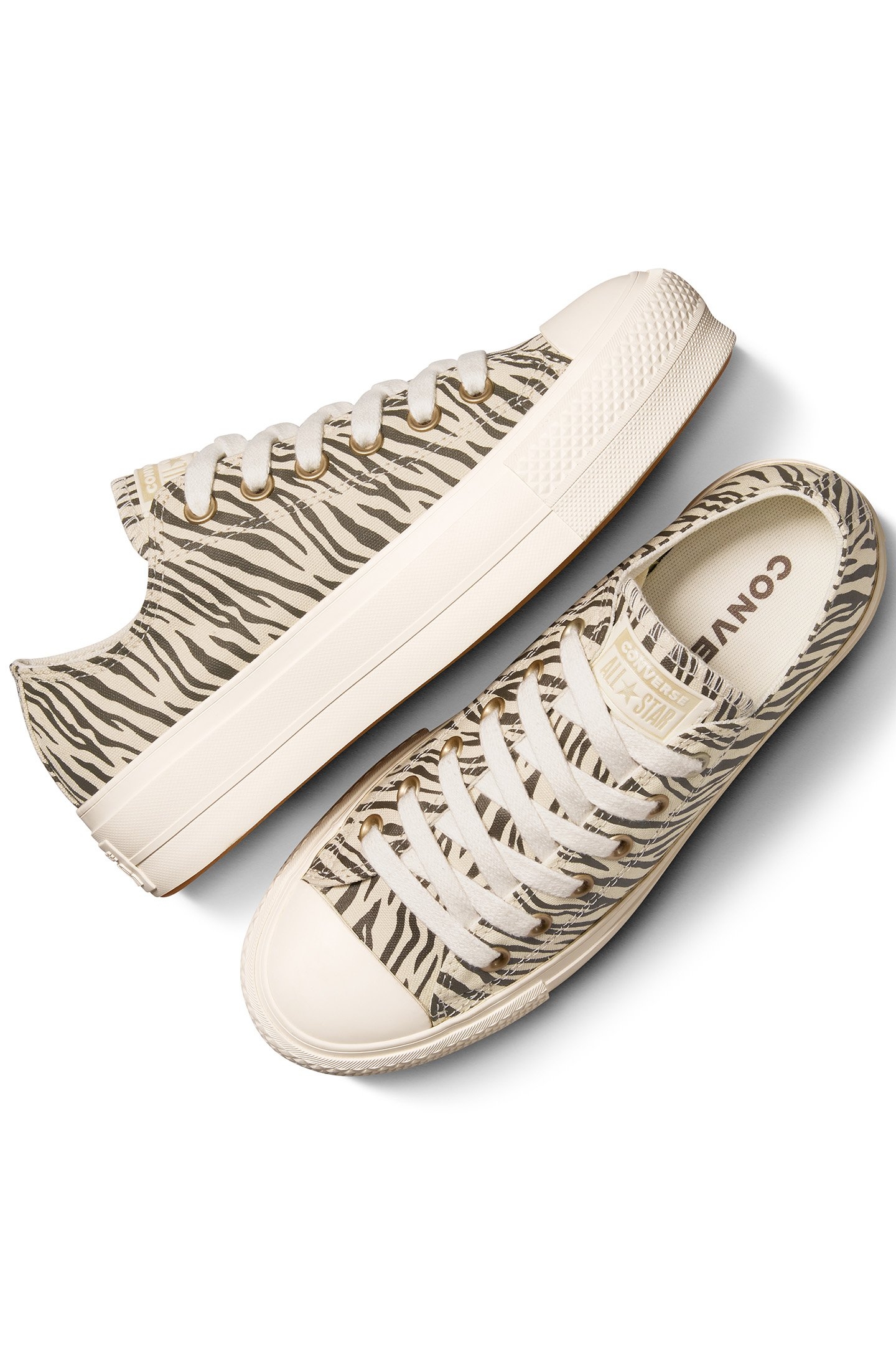 CHUCK TAYLOR ALL STAR LIFT ZEBRA PRINT EGRET/EGRET/ENGINE SM 3