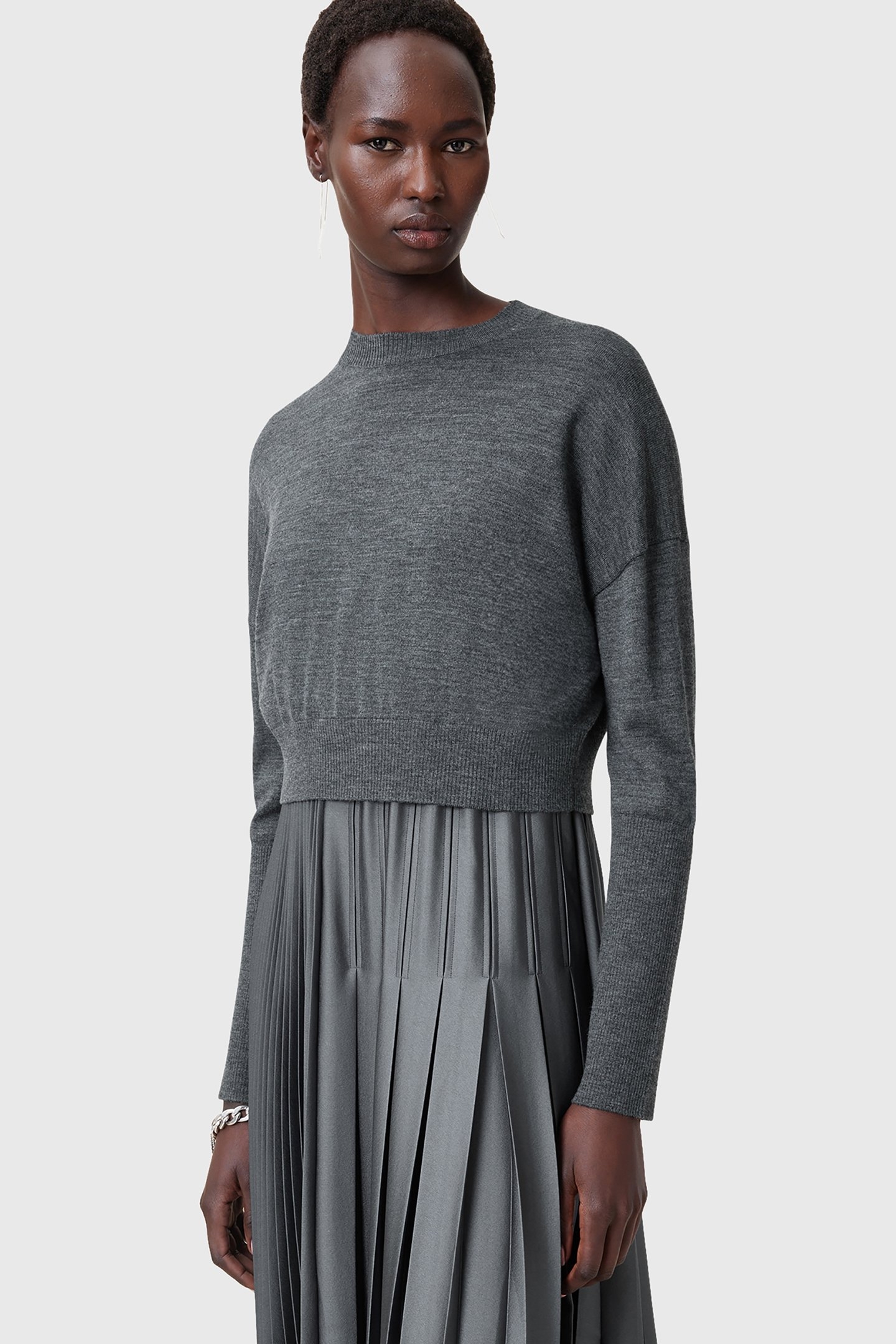 ADRIANA DRESS TURBULENCE GREY 5