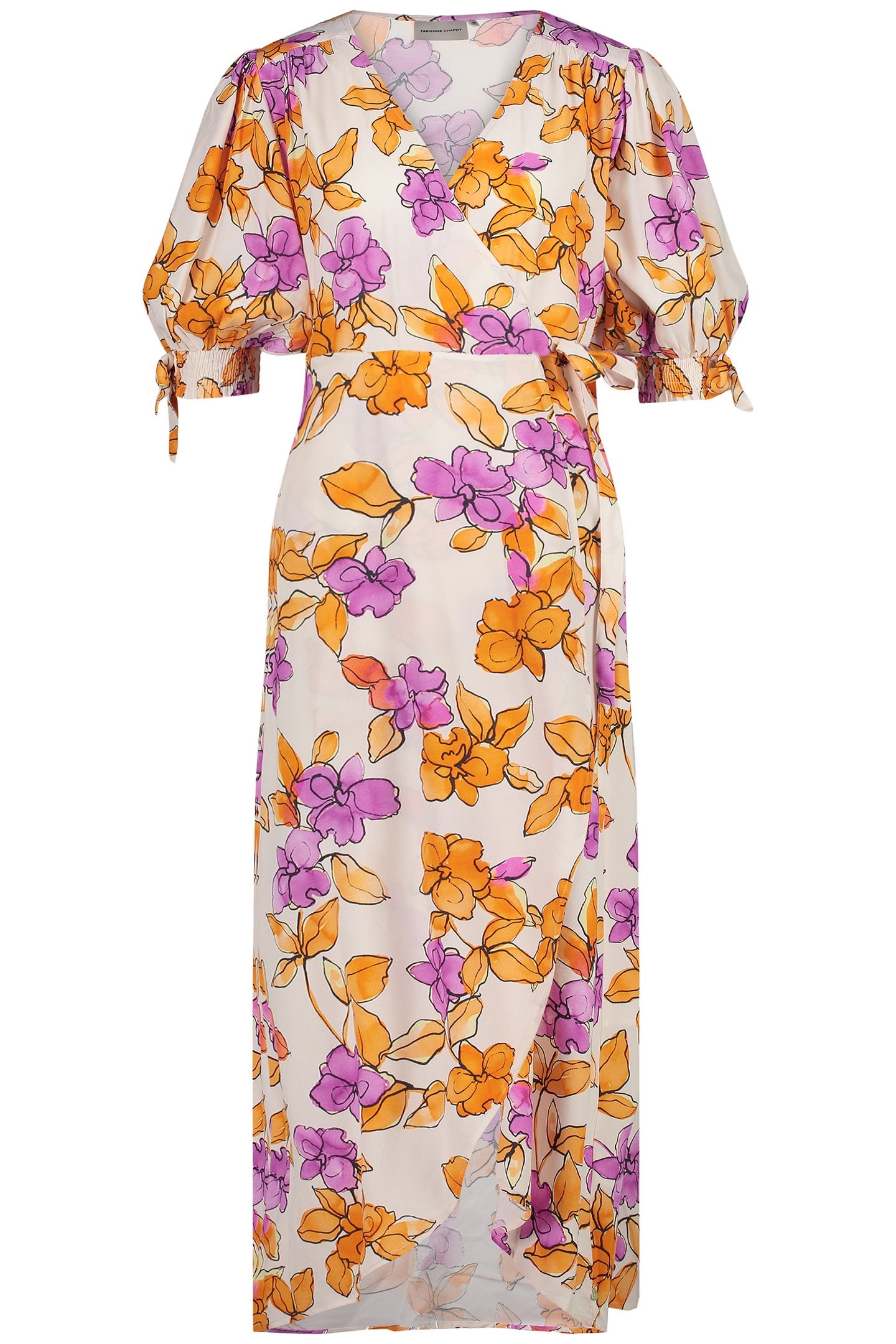 HANNAH DRESS MIMOSA/CREAM WHITE 3