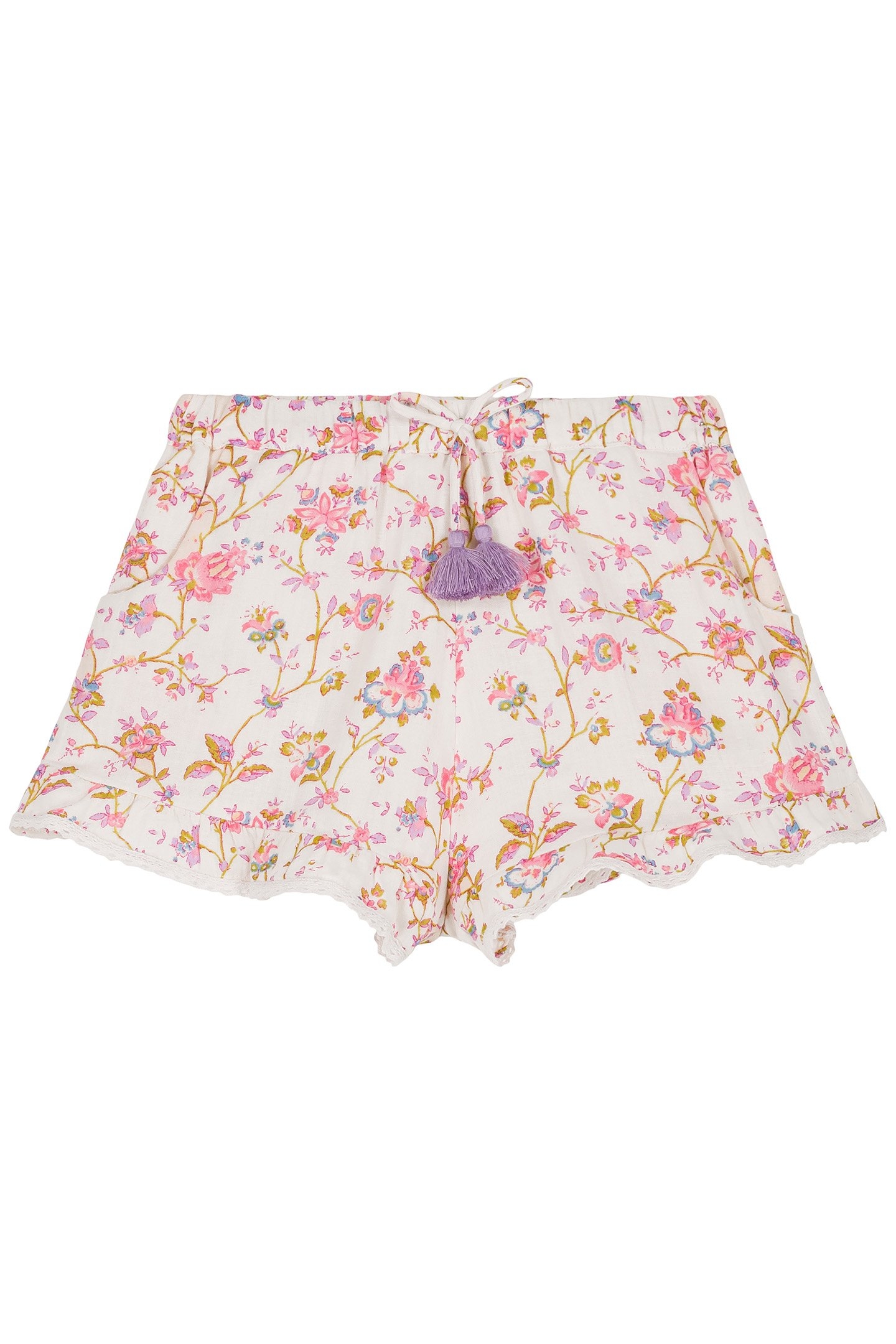 SHORTS VALLALOID CREAM BUCOLIA FIELDS 1