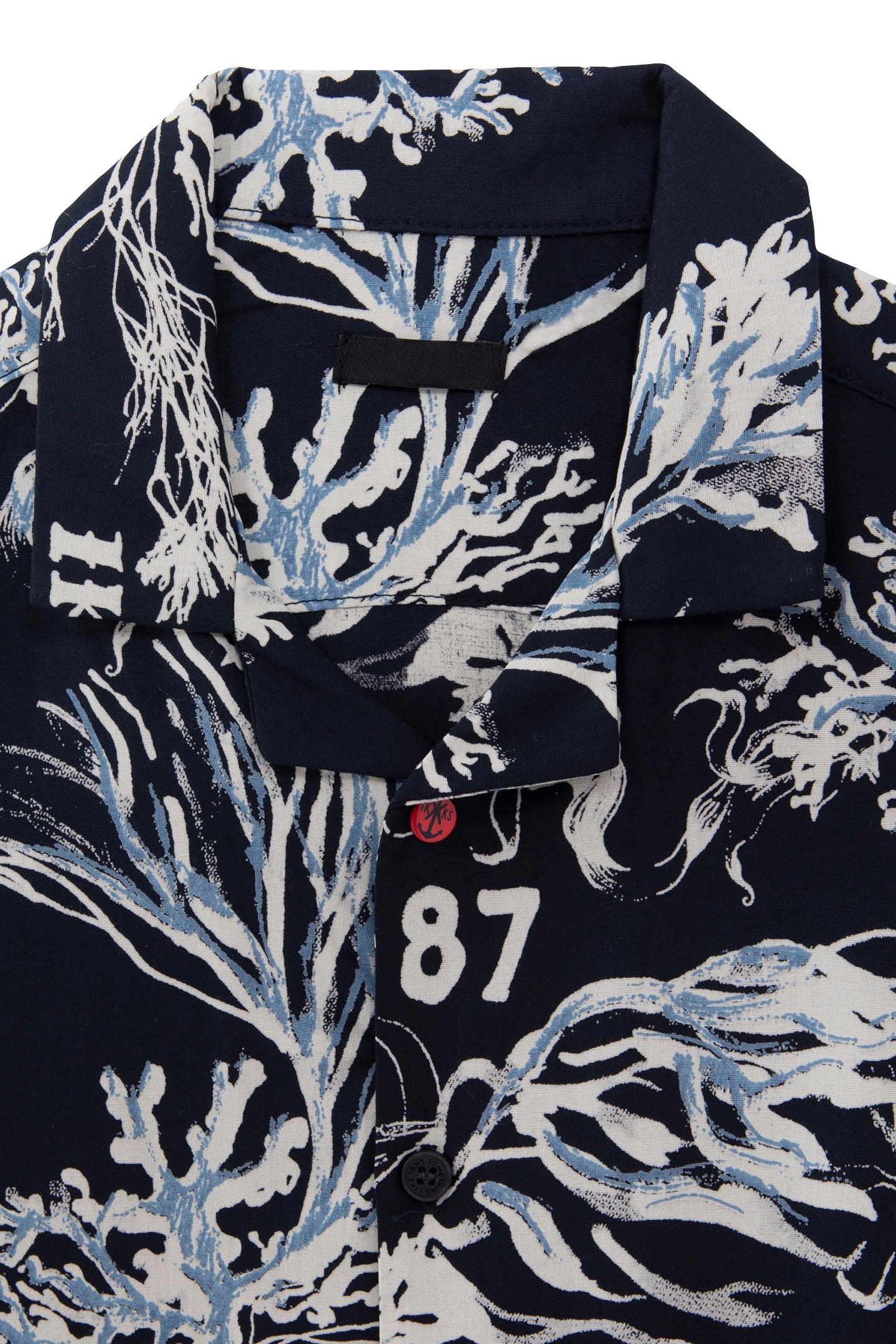 BOYS’ NAVY CORAL PRINT LENZING™ ECOVERO™ SHIRT 3