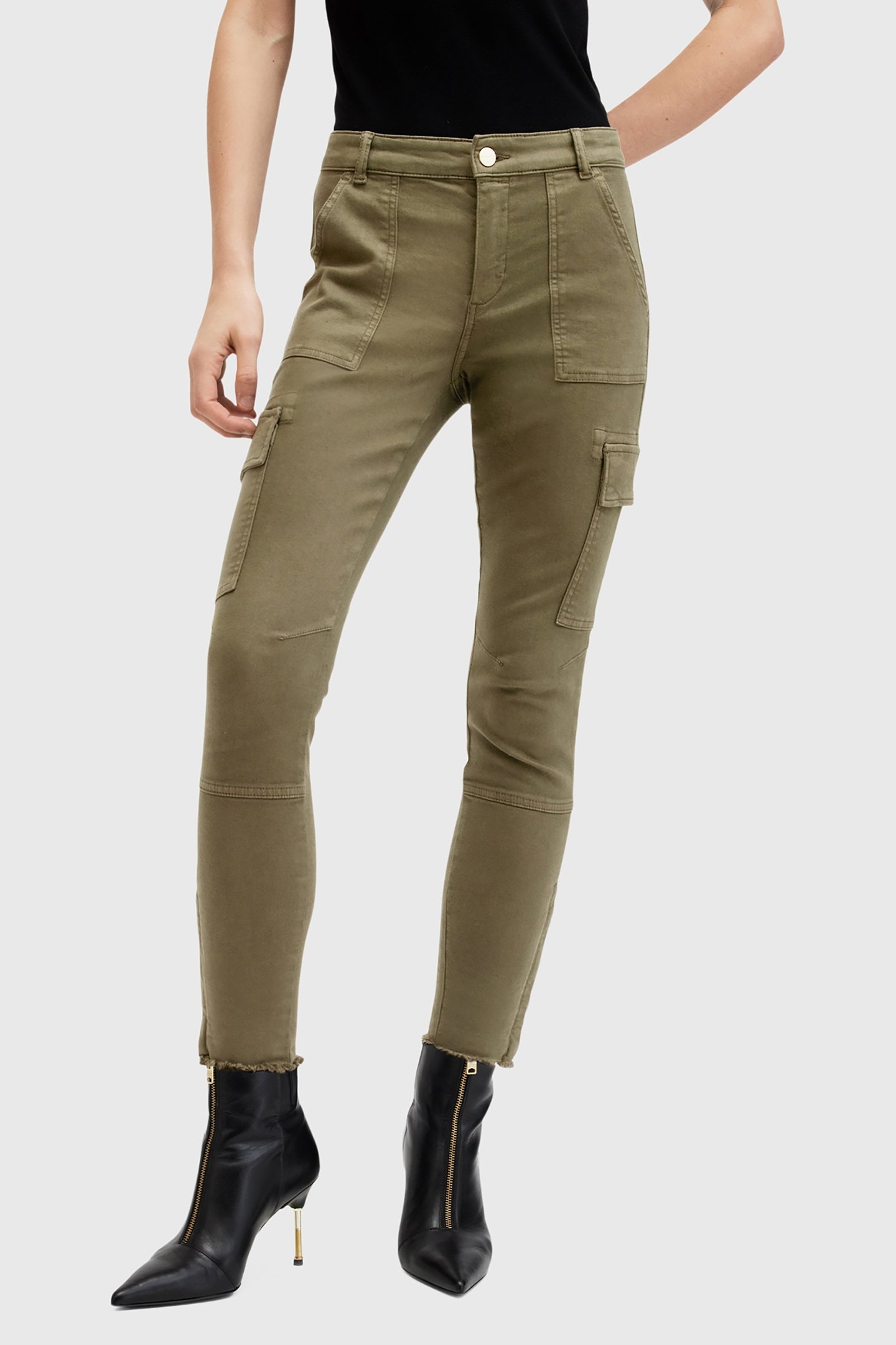DURAN SKINNY CARGO KHAKI GREEN 1