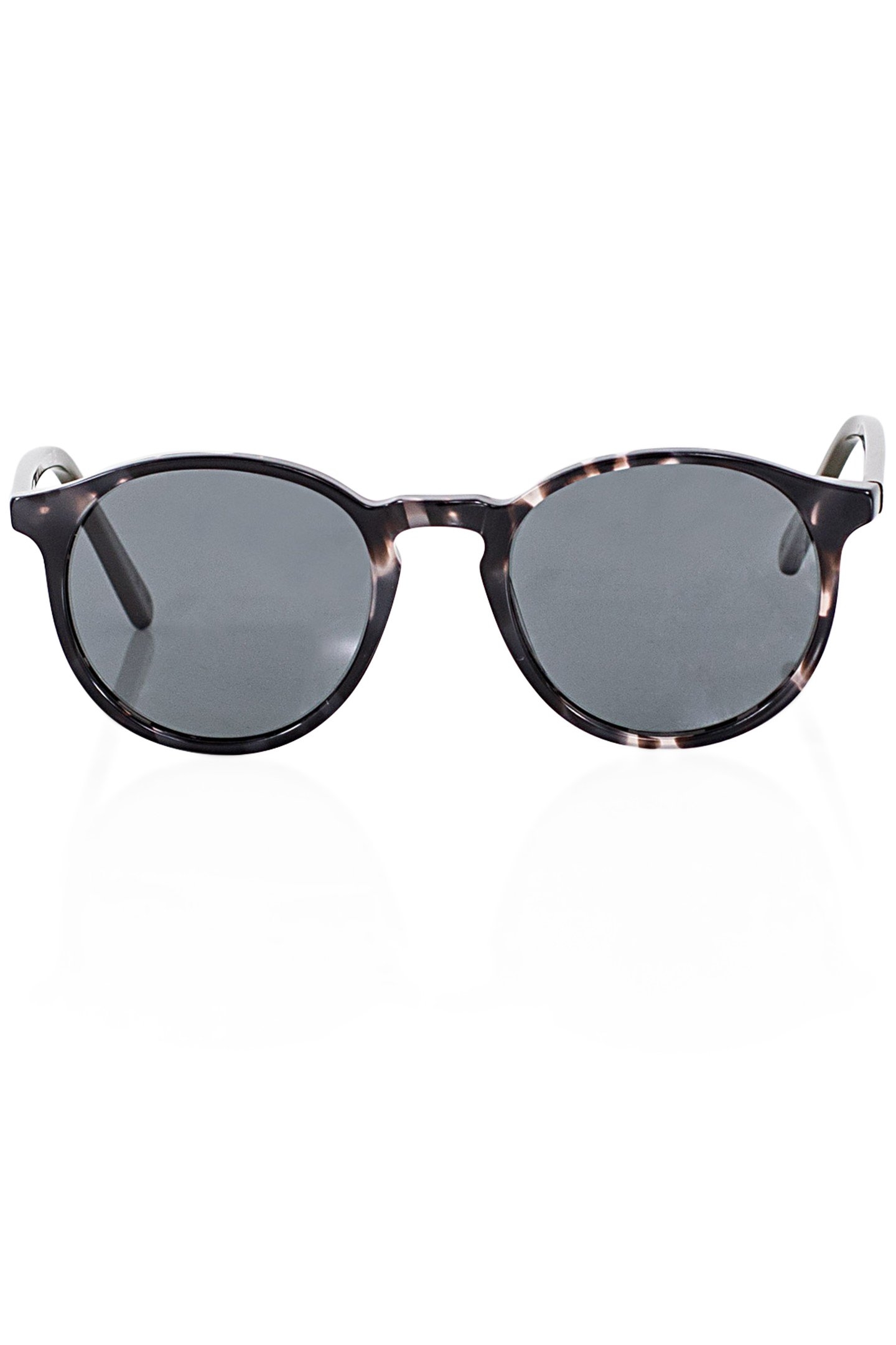 BLACK TORTOISESHELL SUNGLASSES WITH KHAKI TEMPLES, MIXED 2