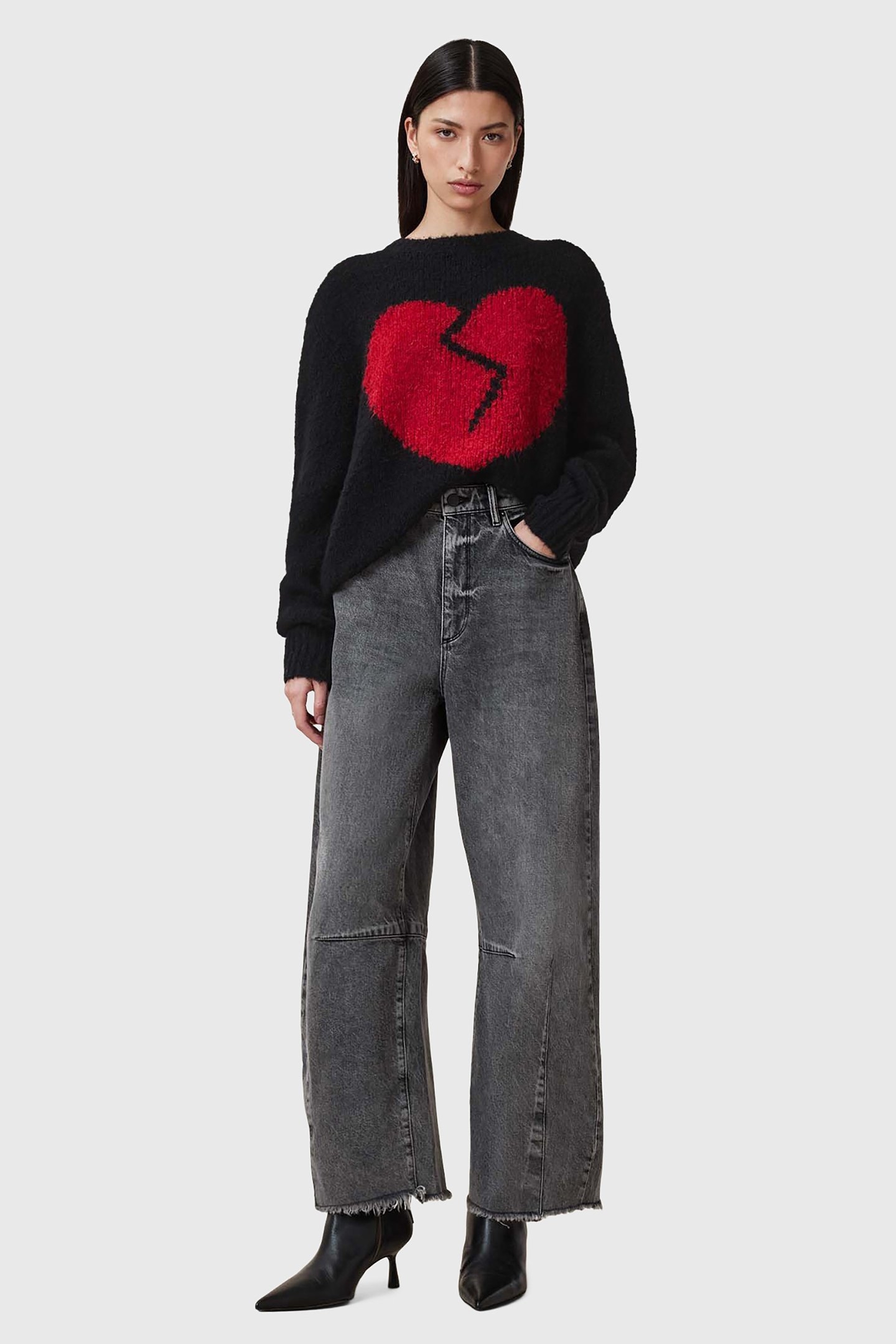 LUVHEART CREW BLACK/RED 3