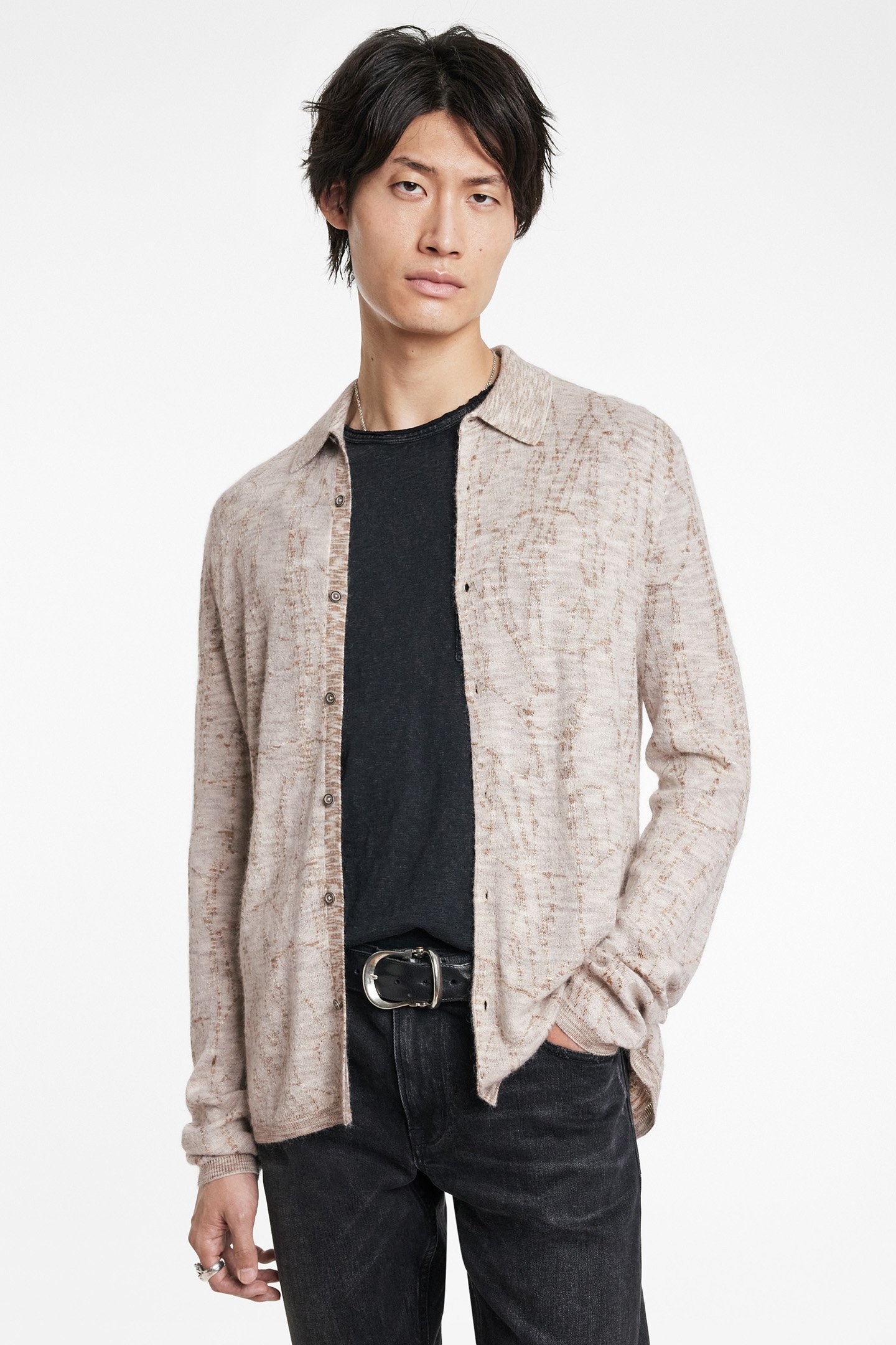 CARAVAGGIO REGULAR FIT LS SNOW HEATHER 1