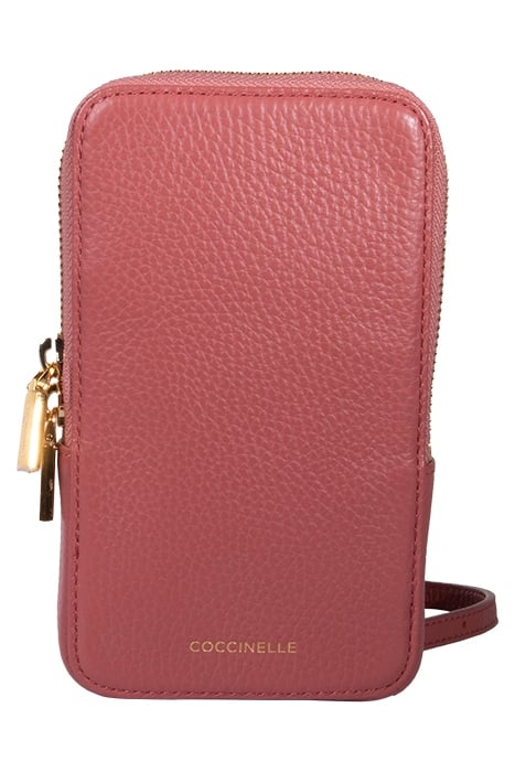 LEATHER PHONE HOLDER IN PINK 2