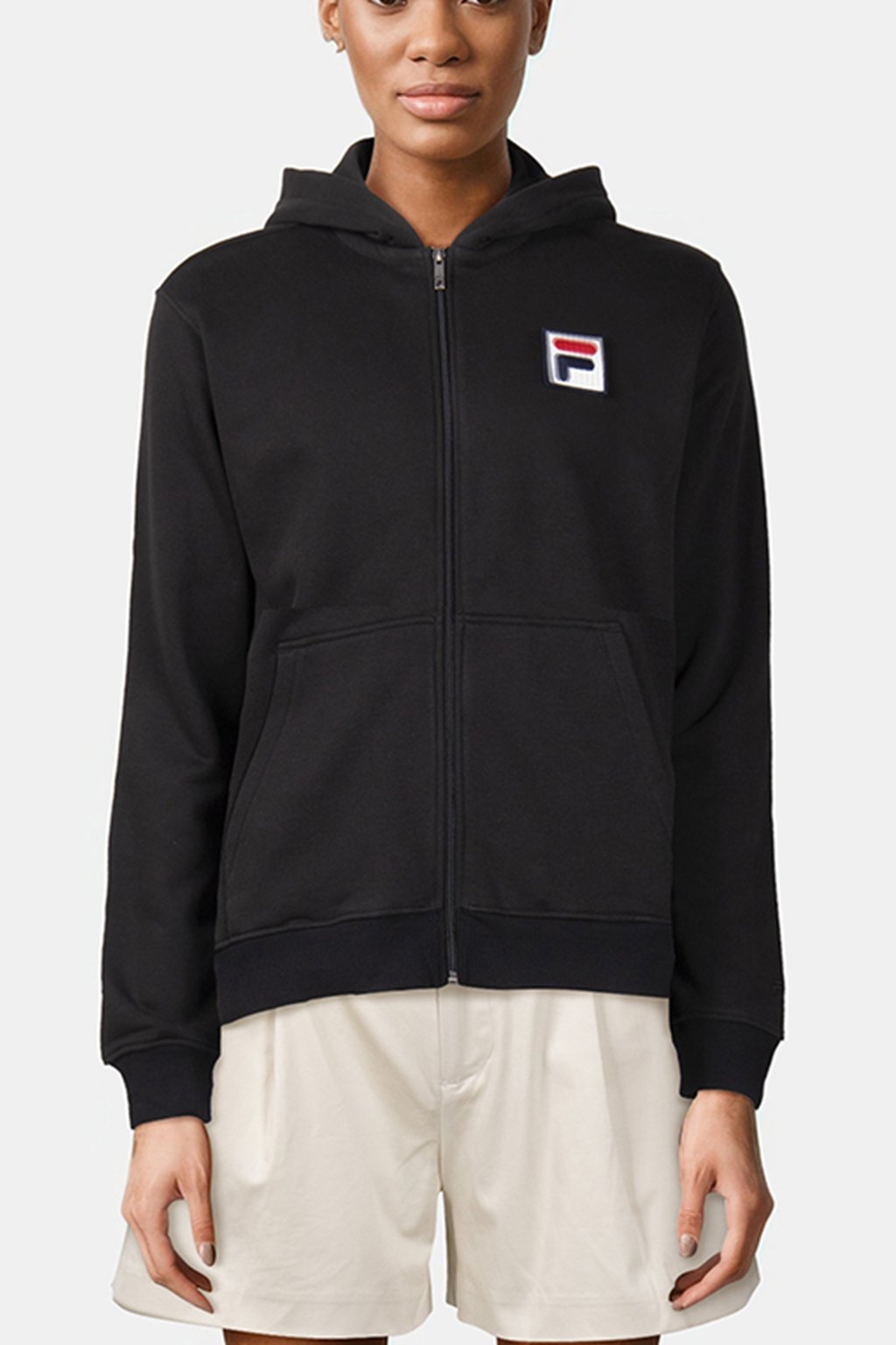 BERGEDE LOOSE FIT ZIP HOODY BLACK 4
