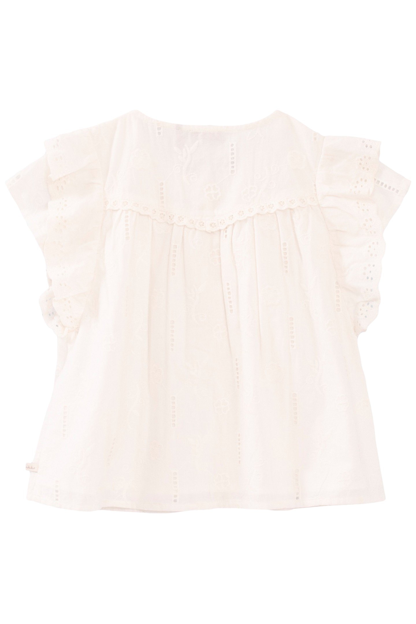 GIRL'S WHITE EMBROIDERY ANGLAISE BLOUSE 2