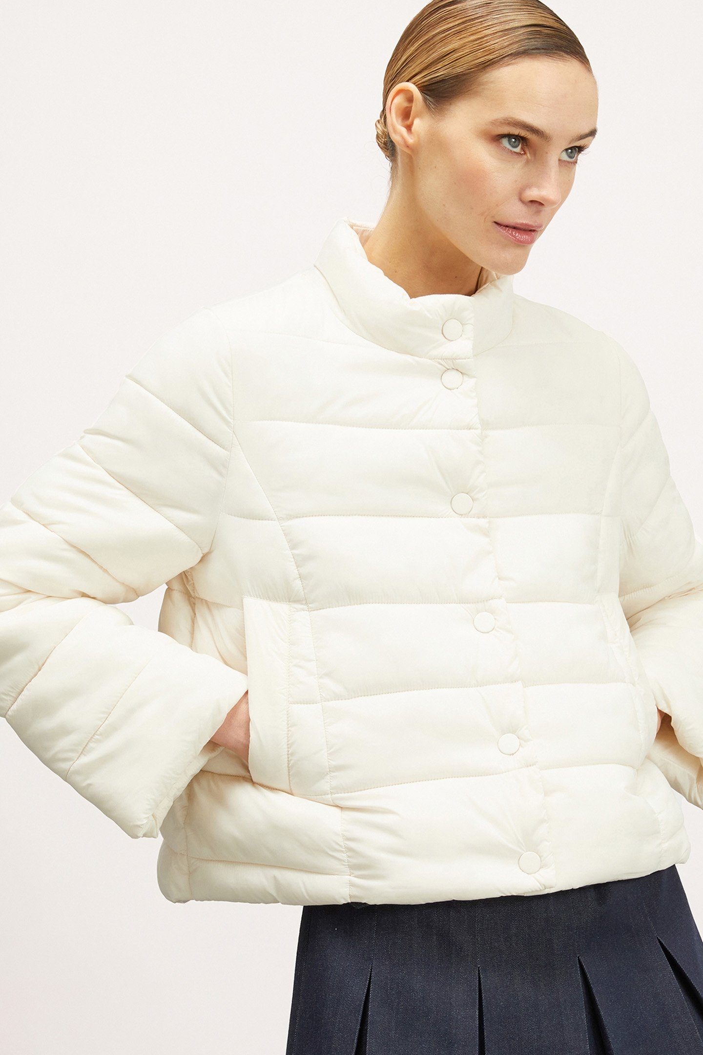 SHORT DOWN JACKET WHITE 4