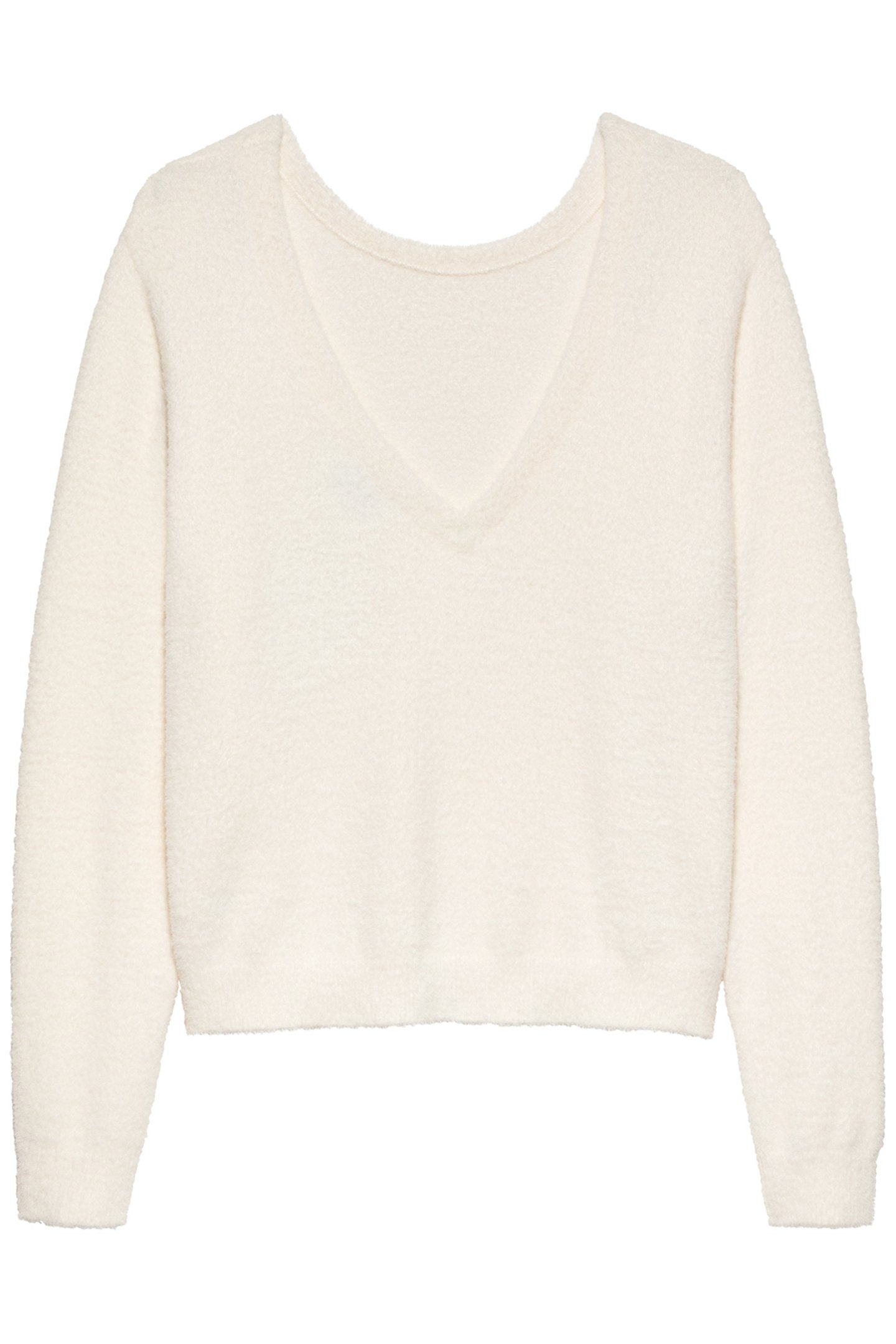 SOFT KNIT WITH VNECK EGRET 3
