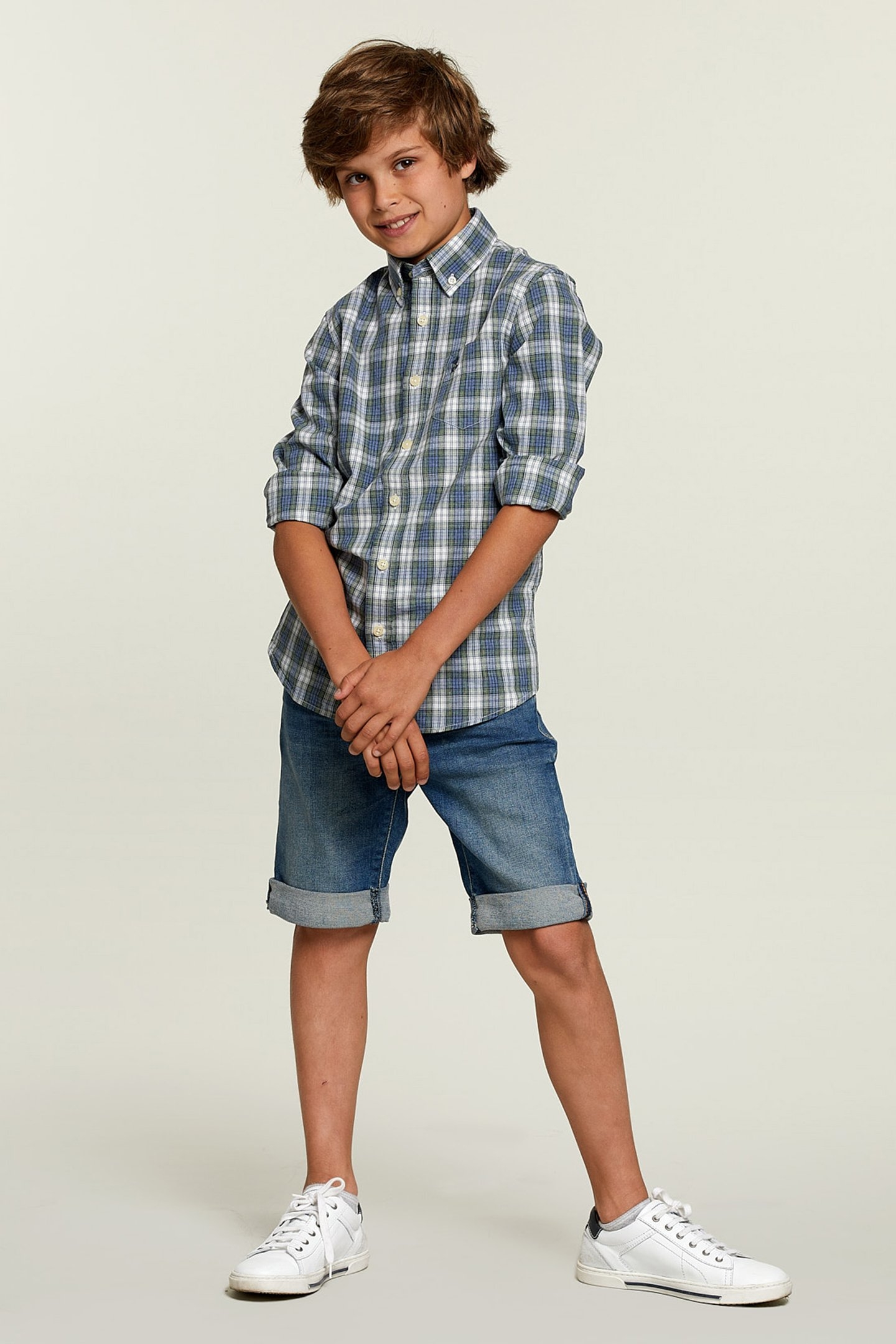 CUSTOM FIT PLAID SHIRT 1