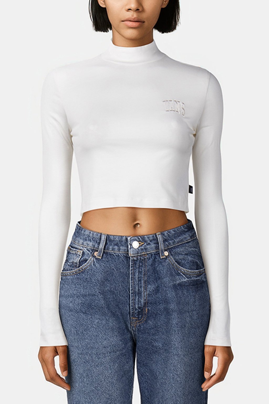 MINI MOCK NECK LS PROGRAM MARSHMALLOW 1