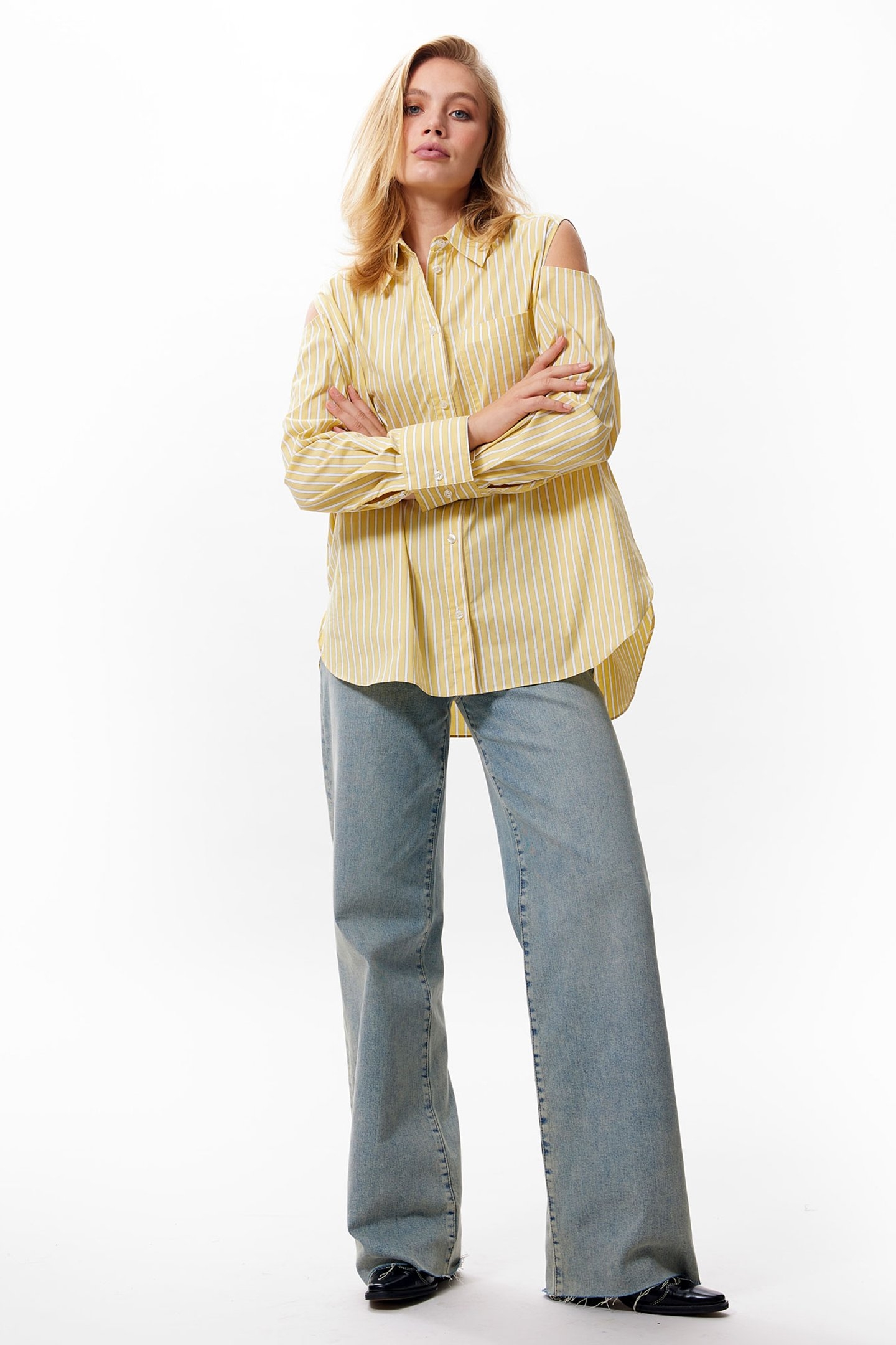 OPEN SHOULDER BLOUSE ITALIAN STRAW 1