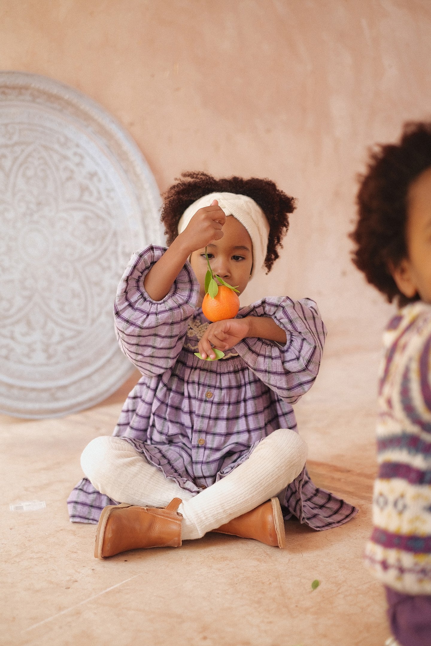 DRESS MASSILIA PURPLE CHECKS 3