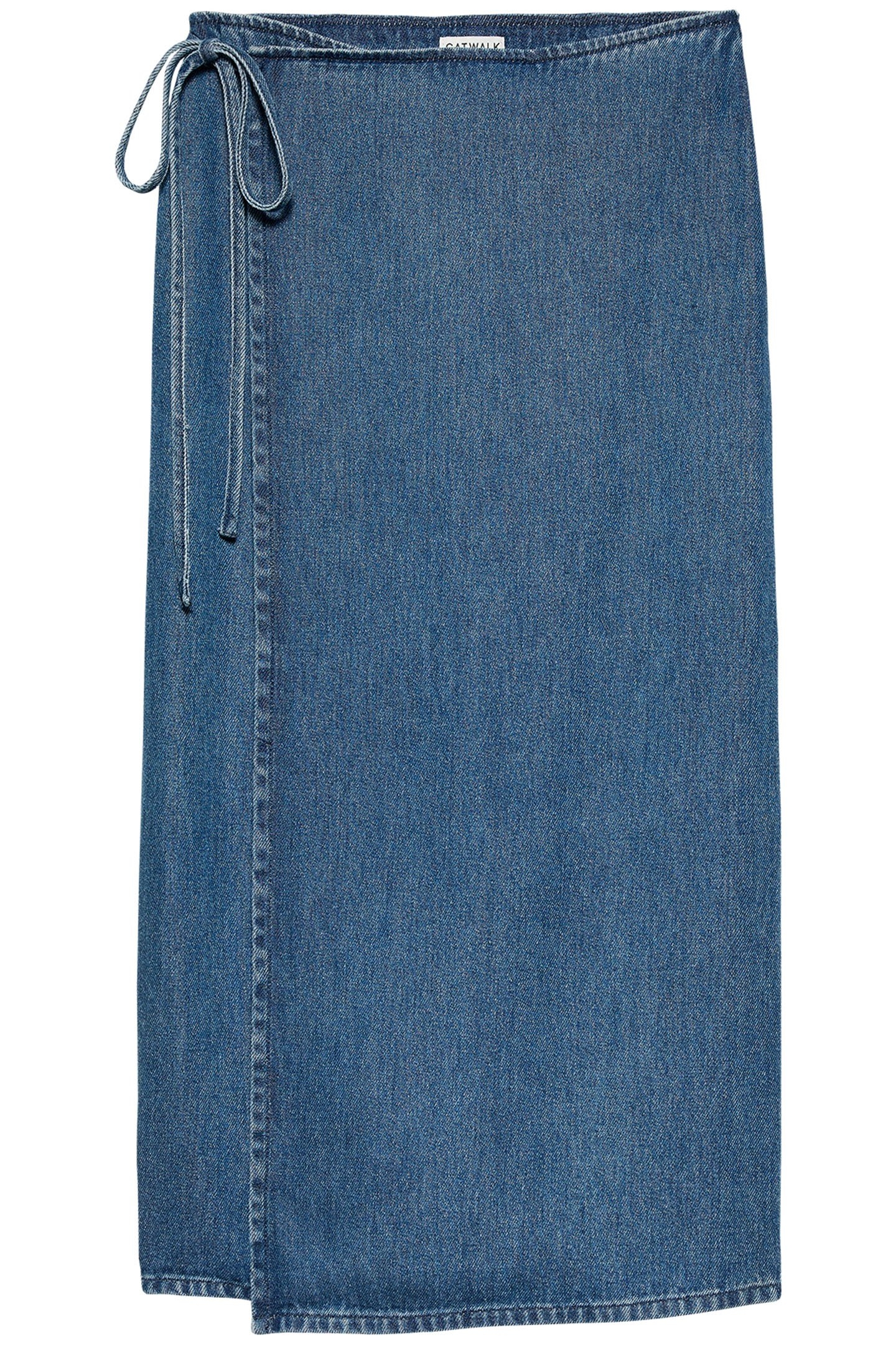 DENIM WRAP SKIRT MEDIUM BLUE 3
