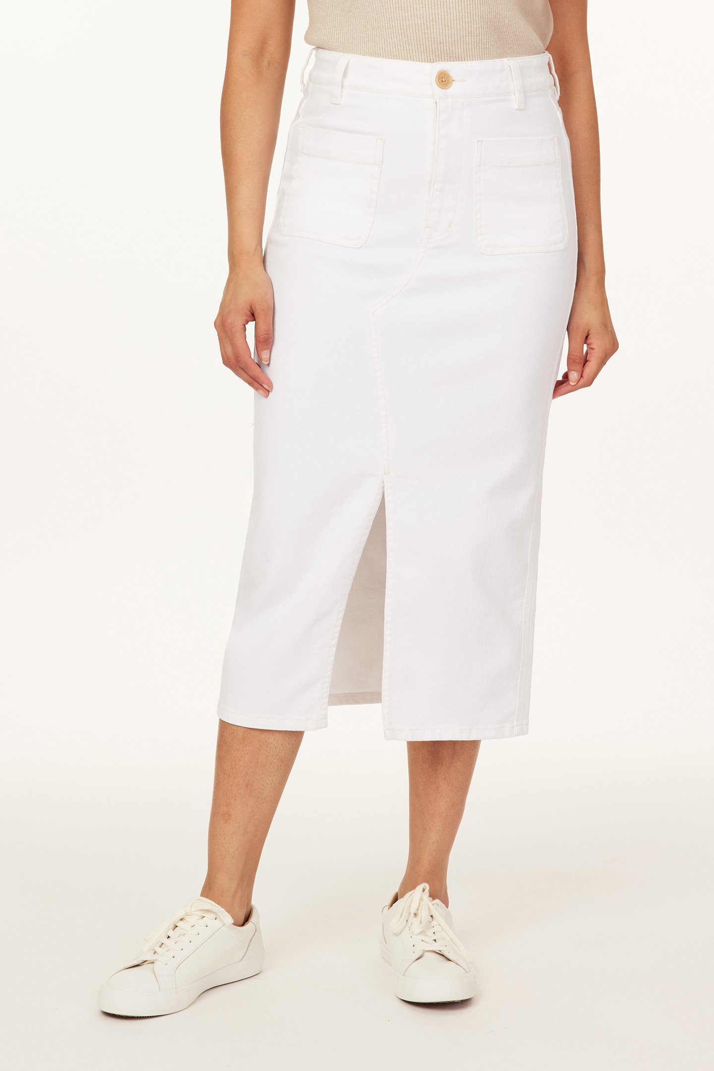 MIDI SKIRT BLANC DE BLANC 1