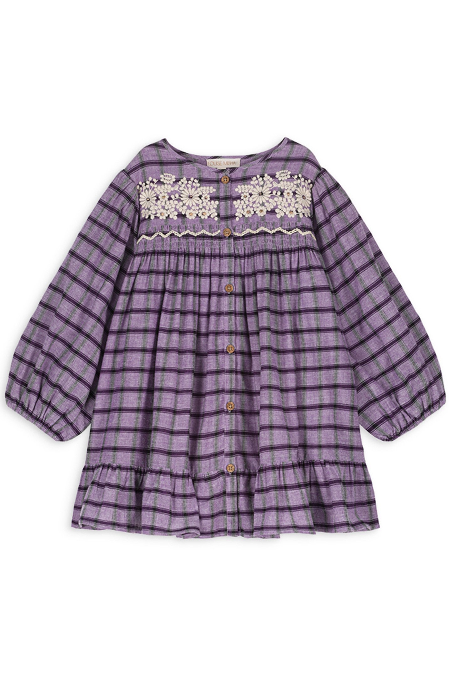 DRESS MASSILIA PURPLE CHECKS 2