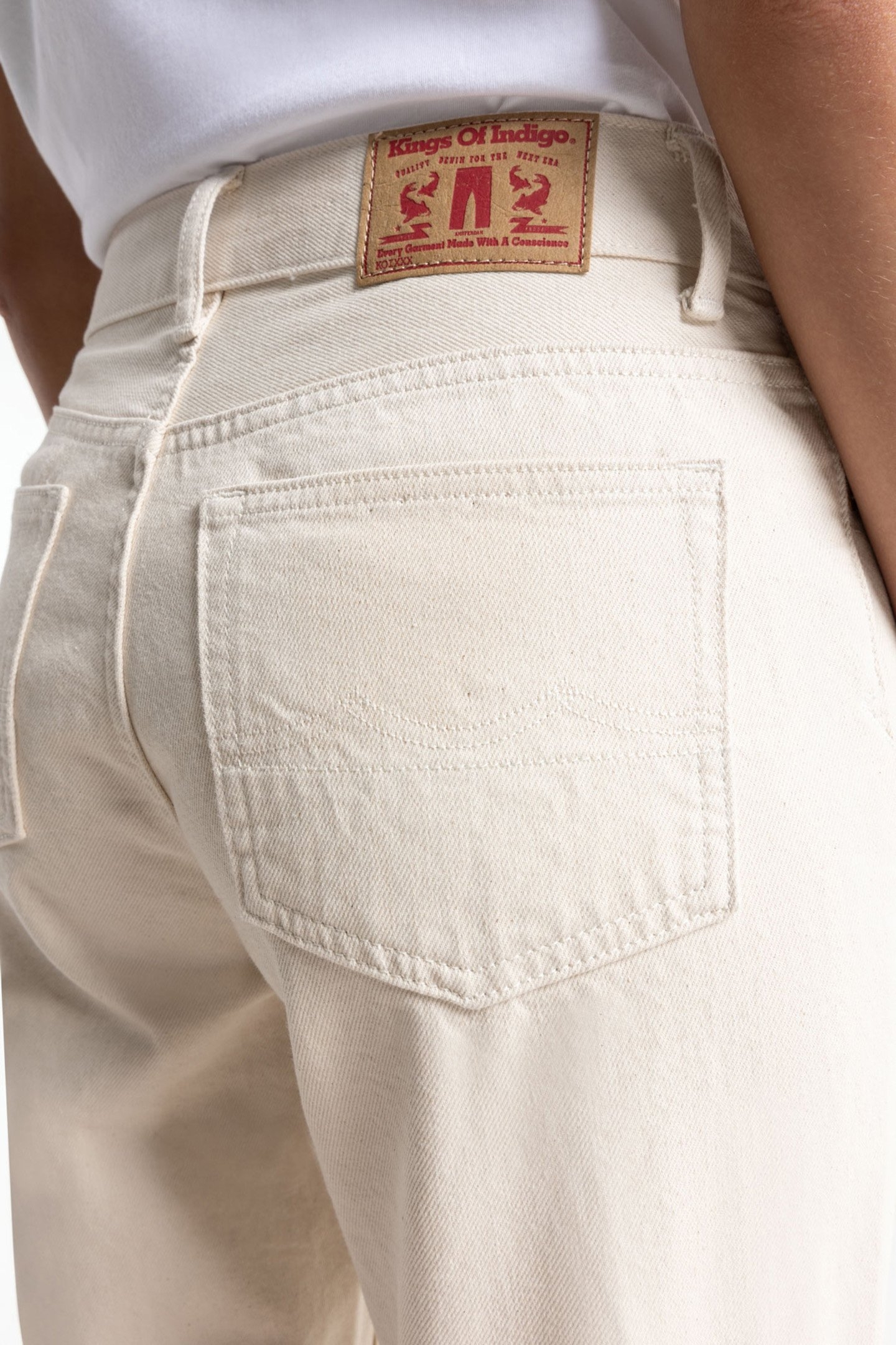 CAROLINE CROPPED CLEAN RECYCLED ECRU 5