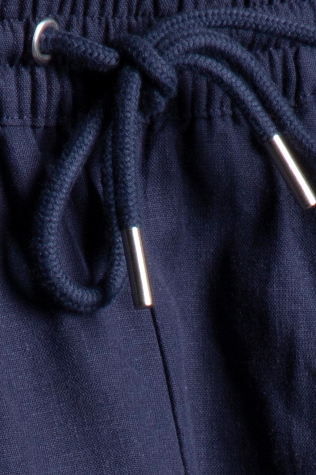 LINEN DRAWSTRING SHORT NAVY 3