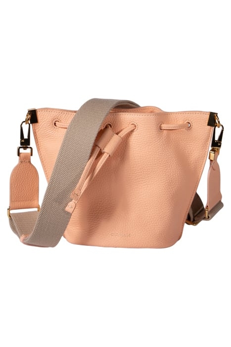 CROSS BODY BUCKET BAG IN PEACH 2