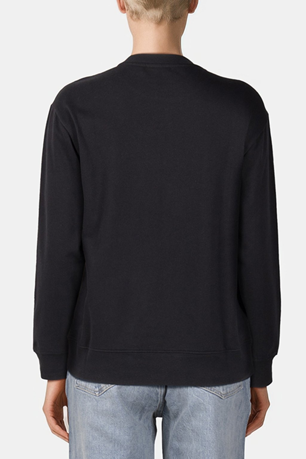 DROP V LOGO BFF CREW-B BLACK/WHITE 2