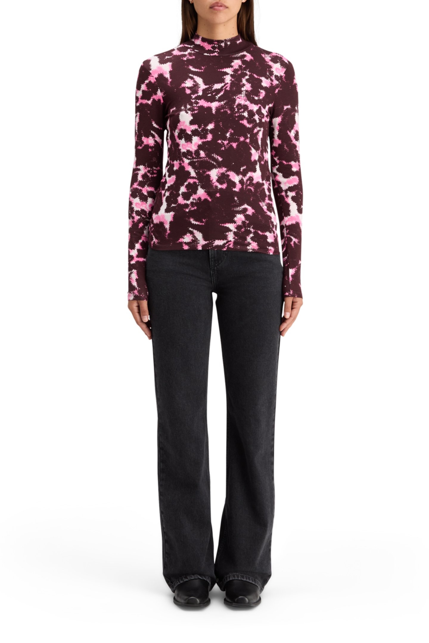 AOP PRINTED LONG SLEEVE T-SHIRT WINTER FLORAL 3